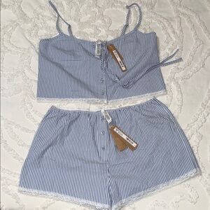 SKIMS Cotton Poplin Sleep Set New